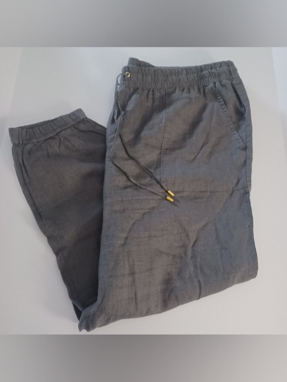 Company Ellen Tracy Linen Jogger Pants SZ XXL